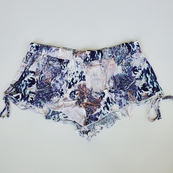 Eberjey gitana morgan multi color paisley lounge pajama shorts NWT